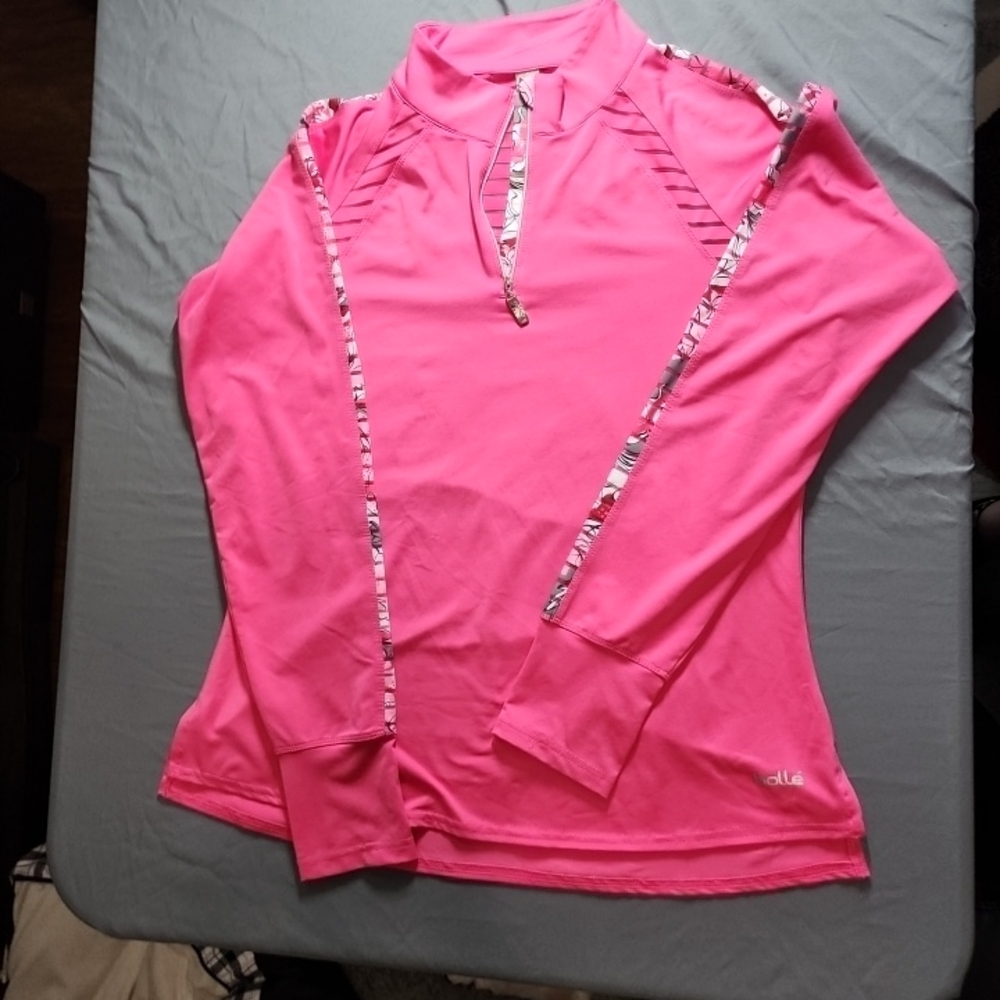 Bolle Pink Quarter-Zip Athletic Top - Picture 2 of 5